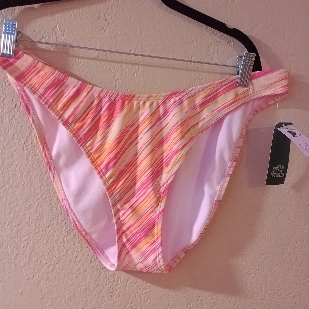 Wild Fable Multicolored Sz L Bikini Bottoms NWT